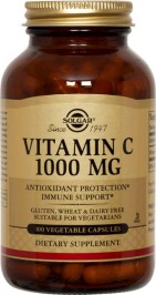 Solgar Βιταμίνη C 1000mg, 100 Φυτικές Κάψουλες