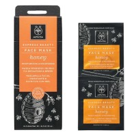 Apivita Express Beauty, Μάσκα Προσώπου με Μέλι για Ενυδάτωση & Θρέψη 2x8ml