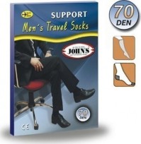 Johns Κάλτσες Κάτω Γόνατος Διαβαθμισμένης Συμπίεσης 70 Den 10-14 mmHg Μαύρες, ζεύγος, No 2