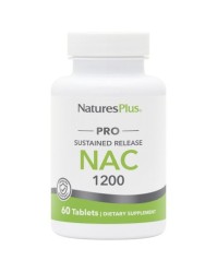 Natures Plus Pro NAC 1200 Sustained Release Συμπλήρωμα Διατροφής με Αντιοξειδωτική Δράση 60 κάψουλες