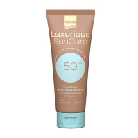 Intermed Luxurious Suncare  Silk Cover Bronze With Hyaluronic Acid SPF50 Υψηλή αντιηλιακή προστασία & ανάπλαση προσώπου με ήπια καλυπτικότητα 75ml