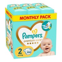 Pampers Premium Care No2 Monthly Pack (4-8kg) 1x224τμχ