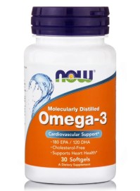 Now Foods Omega-3 1000mg Συμπλήρωμα Διατροφής, 30softgels