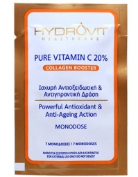 Hydrovit Pure Vitamin C 20% Collagen Booster Monodose Ορός Αντιγήρανσης, 7caps