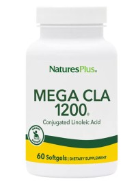 Natures Plus Mega CLA 1200mg 60 Softgels Συμπλήρωμα Διατροφής για απώλεια βάρους. Ισχυρή Λιποτροπική φόρμουλα για μείωση πάχους και σύσφιξη.