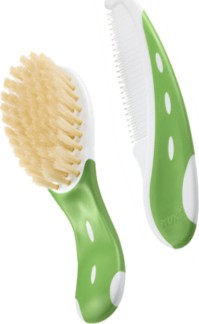 Nuk ΣΕΤ Βούρτσα Χτένα Με Φυσική Τρίχα Πράσινο*