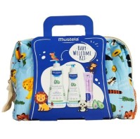 Mustela Baby Welcome Kit Mustela Gentle Cleansing Gel Απαλό Τζέλ Καθαρισμού, 500ml & Hydra Bebe Body Lotion Γαλάκτωμα Σώματος, 300ml & Vitamin Barrier Cream 1-2-3 Crème pour le change για την Αλλαγή της Πάνας, 100ml