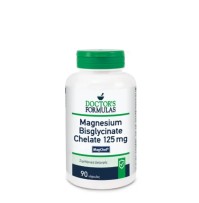 Doctors Formulas Magnesium Bisglycinate Chelate 125mg Συμπλήρωμα Διατροφής Υποστηρίζει τη λειτουργία του μυικού και του νευρικού συστήματος 90caps