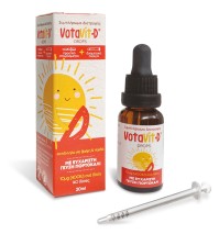 VotaVit-D Drops 400IU Συμπλήρωμα Διατροφής Βιταμίνη D3 Για Βρέφη & Παιδιά 20ml.
