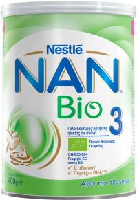 Nestle Nan Bio 3 Βιολογικό Γάλα Δεύτερης Βρεφικής Ηλικίας από 12 μηνών, 400gr