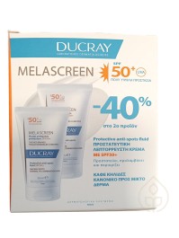 Ducray Promo Duo Melascreen Legere For Normal To Combination Skin SPF50+ Αντηλιακή Κρέμα Προσώπου κατά των Κηλίδων Για Κανονικό Προς Μικτό Δέρμα, 2x50ml