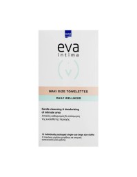 Intermed Eva Intima Fresh & Clean Maxi Size Towelettes Μαλακά Πανάκια για Καθημερινό Καθαρισμό 12τμχ