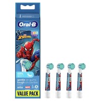 Oral-B Value Pack Kids Ανταλλακτικές Κεφαλές Παιδικής Οδοντόβουρτσας Spiderman 3+ (4τεμ.)