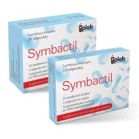 Symbactil Προβιοτικό 10 Στελεχών με Πρεβιοτικό FOS 8,8 Δις Ανά Κάψουλα