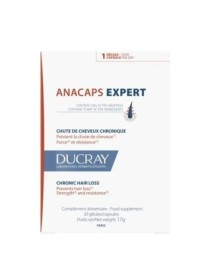 Ducray Anacaps Expert Συμπλήρωμα διατροφής κατά της χρόνιας τριχόπτωσης , 30caps