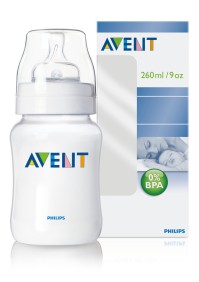 Philips Avent Anti-Colic Πλαστικό Μπιμπερό με Θηλή Σιλικόνης Αργής Ροής κατά των Κολικών 1m+ 260ml SCF813/17