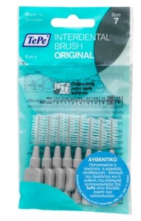 Tepe Μεσοδόντια Βουρτσάκια Νο.7 (1.3mm) - Γκρι, 8τμχ.