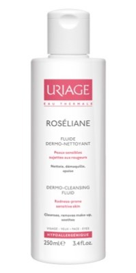 URIAGE ROSELIANE FLUIDE NETTOYANT F Λοσιόν που καθαρίζει απαλά και αφαιρεί το μακιγιάζ 250ml