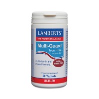 Lamberts Multi Guard Iron Free - Συμπλήρωμα Διατροφής Πολυβιταμίνης Χωρίς Σίδηρο, 60 ταμπλέτες
