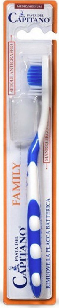 Pasta del Capitano Toothbrush Family Medium Οδοντόβουρτσα Για Όλη Την Οικογένεια Μπλε* 1τμχ