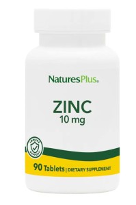 Natures Plus Zinc 10mg Συμπλήρωμα Διατροφής Με Ψευδάργυρο 90 Ταμπλέτες