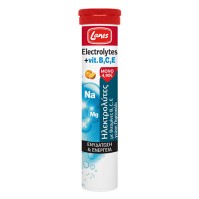 Lanes Electrolytes + Vits B, C & E Ηλεκτρολύτες µε Βιταμίνες B, C, E για Ενυδάτωση & Ενέργεια, 20 Αναβράζοντα Δισκία