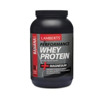 Lamberts Performance Whey Protein & Magnesium Πρωτεΐνη Ορού Γάλακτος με Γεύση Μπανάνα, 1000gr