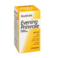 Health Aid Evening Primrose Oil 1300mg Συμπλήρωμα Διατροφής με Έλαιο Νυχτολούλουδου & Βιταμίνη Ε για Ρύθμιση των Ορμονών 30 Κάψουλες