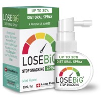 Amhes Pharma Diet Oral Spray Losebig Stop Snacking Spray Mint Flavor, 30ml