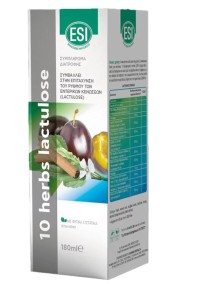 Esi 10 Herbs Lactulose Dietary Συμπλήρωμα Διατροφής για την Ομαλή Λειτουργία του Εντέρου 180ml