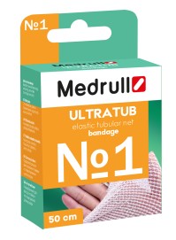 Medrull Ultra Tub Elastic Tubular Net Bandage, Ελαστικός Δικτυωτός Επίδεσμος (Δίχτυ) Νo1 (0.9 x 50cm)
