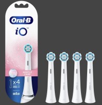 Oral-B iO Ultimate Clean White Ανταλλακτικές Κεφαλές Ηλεκτρικής Οδοντόβουρτσας για Αποτελεσματικό Καθαρισμό, Λευκό Χρώμα, 4τεμ