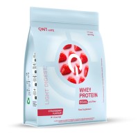 QNT Light Digest Whey Πρωτεΐνη Ορού Γάλακτος Χωρίς Γλουτένη με Γεύση Φράουλα 500gr