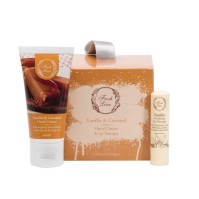 Fresh Line Limited Edition Vanilla & Caramel Σετ Περιποίησης Χεριών & Χειλιών - Κρέμα Χεριών 50ml & Καταπραϋντική Θεραπεία Χειλιών 5,4g