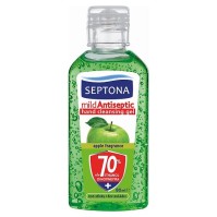 Septona Αντισηπτικό Gel Καθαρισμού Χεριών με ’ρωμα Μήλο & 70% Αιθυλική Αλκοόλη, 80ml