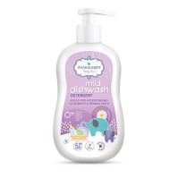 Pharmasept Baby Care Mild Dishwash Aπαλό υγρό απορρυπαντικό, ειδικά μελετημένο για τον καθαρισμό των μπιμπερό και των βρεφικών σκευών.400ML