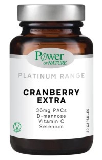 Power Health Platinum Range Cranberry Extra για την Αντιμετώπιση των Λοιμώξεων του Ουροποιητικού 30caps