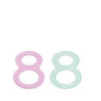 Nuk Δακτύλιος Οδοντοφυΐας Για Μωρά Χρώματα:Πράσινο - Μωβ 2 Τεμάχια [10256455]