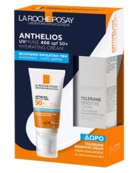 La Roche-Posay Anthelios UVMUNE400 Hydrating Cream SPF50+ 50ml Αντιηλιακό με Άρωμα +Δώρο Toleriane Sensitive 15ml