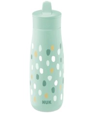 NUK Mini-Me Flip Παγουράκι 2 σε 1 με Ρύγχος, 12+ μηνών, Mint Πουά 450ml