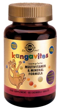 Solgar Kangavites Complete Multivitamin and Mineral Formula Συμπλήρωμα Διατροφής Βιταμινών και Μετάλλων Φρούτα του Δάσους, 60 Μασώμενα Δισκία