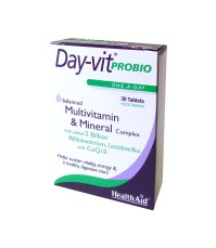 HealthAid Day-Vit Probio 2 Billion Probiotic & CoQ10, 30tabs