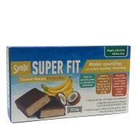 AM Health Smile Super Fit Protein Bar Μπάρα Πρωτεΐνης με Γεύση Καρύδα - Μπανάνα 3x36gr