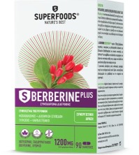 Superfoods S Berberine Plus 90 Κάψουλες με Βερβερίνη, Χρώμιο & BioPerine®