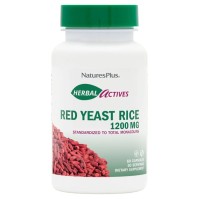 Natures Plus Red Yeast Rice 600mg Συμπλήρωμα Διατροφής από Μαγιά Κόκκινου Ρυζιού για Υποστήρίξη του Καρδιαγγειακού 60caps
