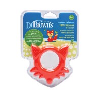 Dr. Browns Μασητικός Κρίκος Οδοντοφυΐας Αλεπού Χωρίς BPA από Σιλικόνη (TE003) Για 3+ Μηνών, 1τεμάχιο