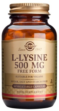 Solgar L-Lysine 500mg Συμπλήρωμα Διατροφής L-λυσίνης  Για Την Ανάπτυξη Και Επιδιόρθωση Των Ιστών, Για Την Παραγωγή Ορμονών, Ενζύμων Και Αντισωμάτων. 50tabs