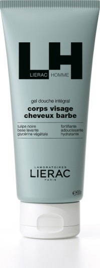 Lierac Homme Gel Douche Integral Τζελ Καθαρισμού για Σώμα, Πρόσωπο, Μαλλιά & Γένια, 200ml