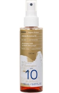 Korres Aegean Bronze Bronzing Dry Touch Oil Ξηρό Αντηλιακό Λάδι Μαυρίσματος με SPF 10, 150ml