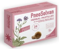 Rener Pneosolvan Herbal Pastilles Φυτικές Παστίλιες για Πονεμένο Λαιμό & Βήχα με Γεύση Φασκόμηλου&Μέντας, 24 τεμάχια